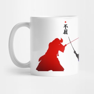 Japanese Samurai Never Give Up Mug